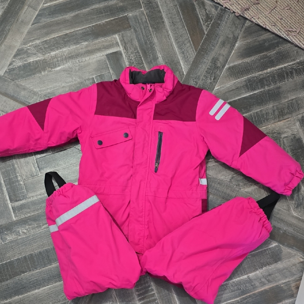 H&M Sport Pink and Navy Snowsuit
